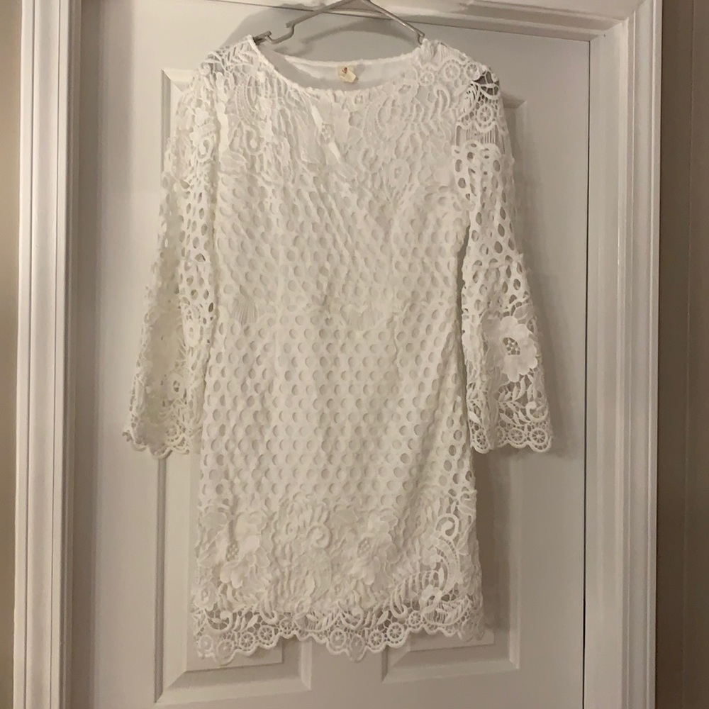 White lace dress